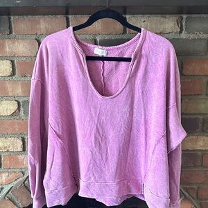 Pink Lily Sweatshirt KRISTA HORTON COLLAB